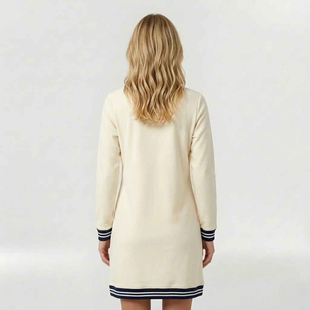 Abito Corto Casual da Donna con Zip e Colletto – Vestito Sportivo Elegante - Image 10