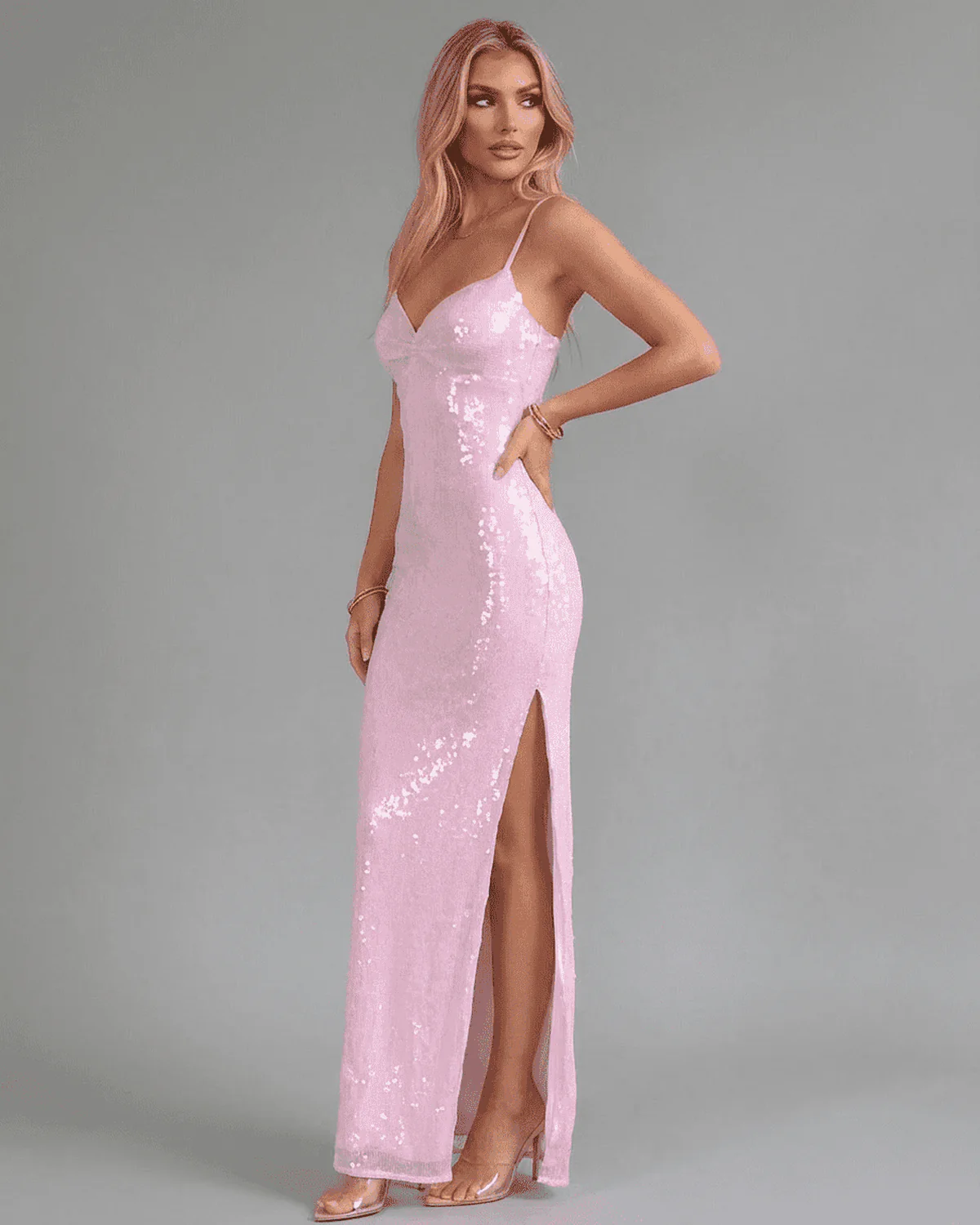 Abito Maxi Celeste - Image 5
