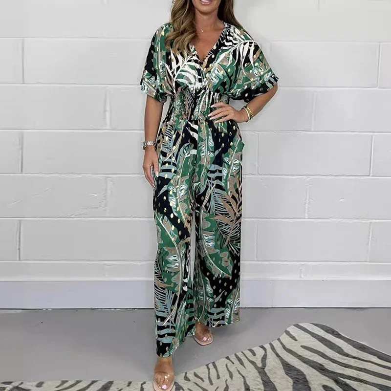 Abito Maxi Tropicale con Scollo a V e Vestibilità Ampia - Image 6