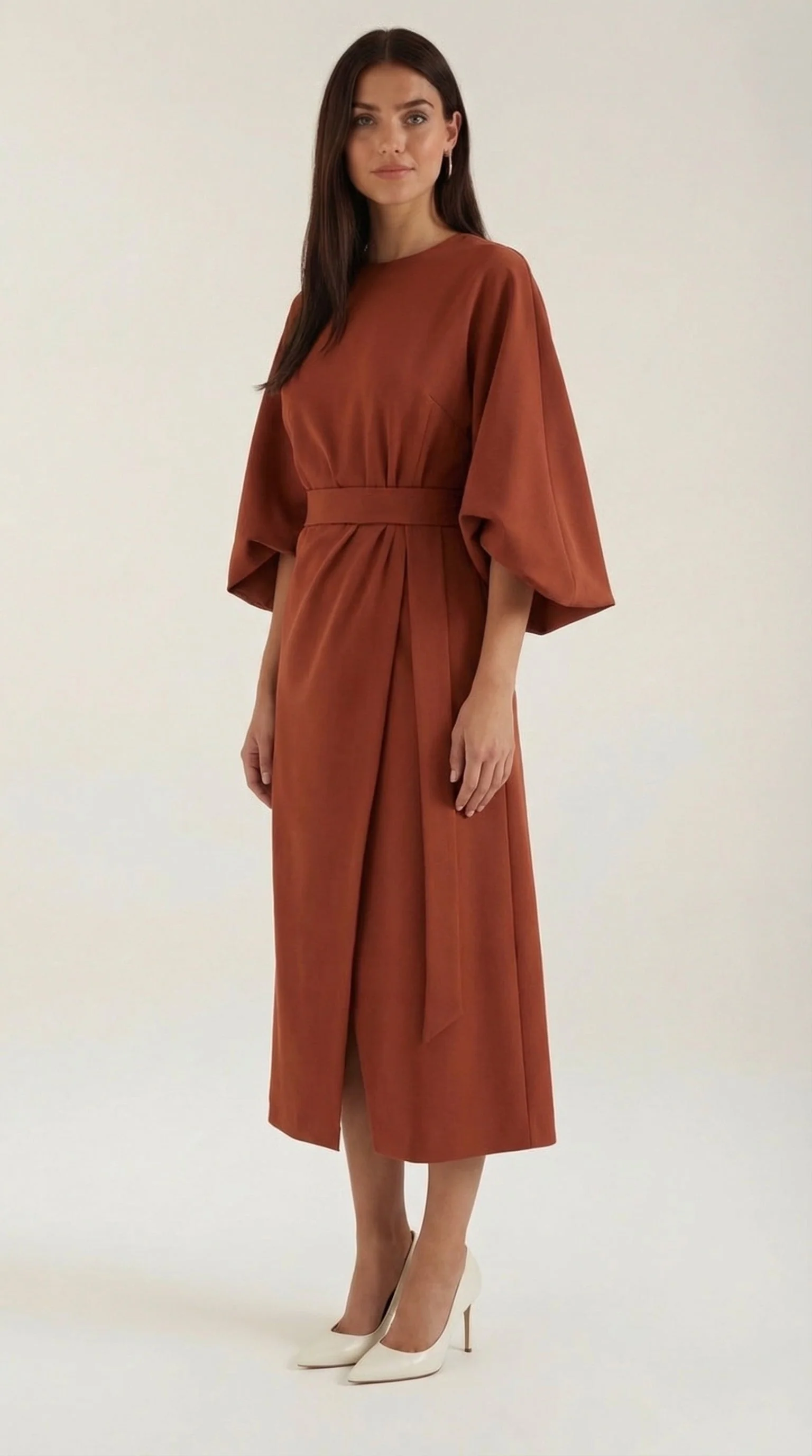 Ana Vestito Maxi con Cintura - Image 20