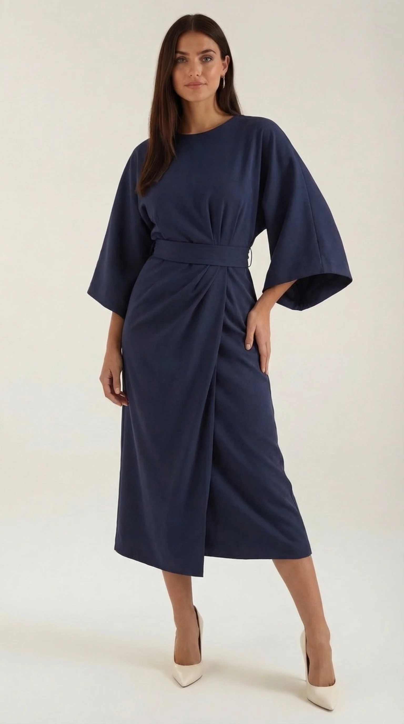 Ana Vestito Maxi con Cintura - Image 3