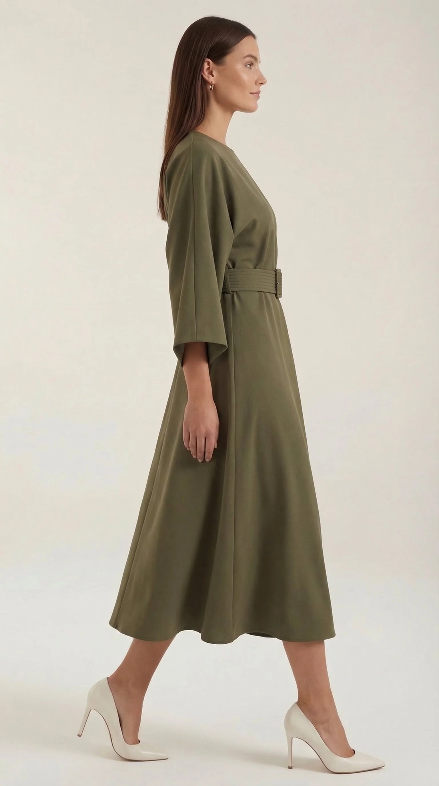 Ana Vestito Maxi con Cintura - Image 33