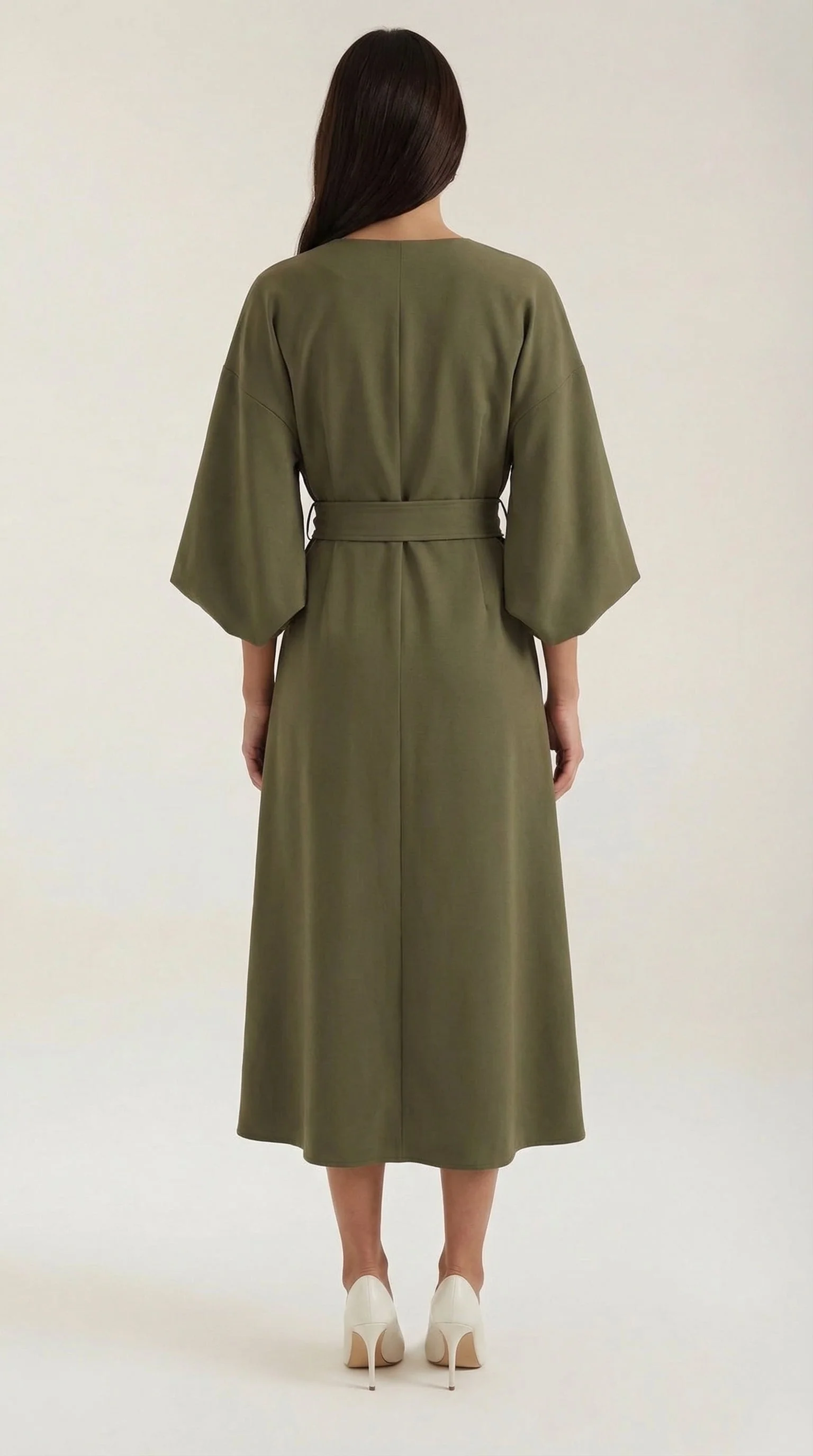 Ana Vestito Maxi con Cintura - Image 35