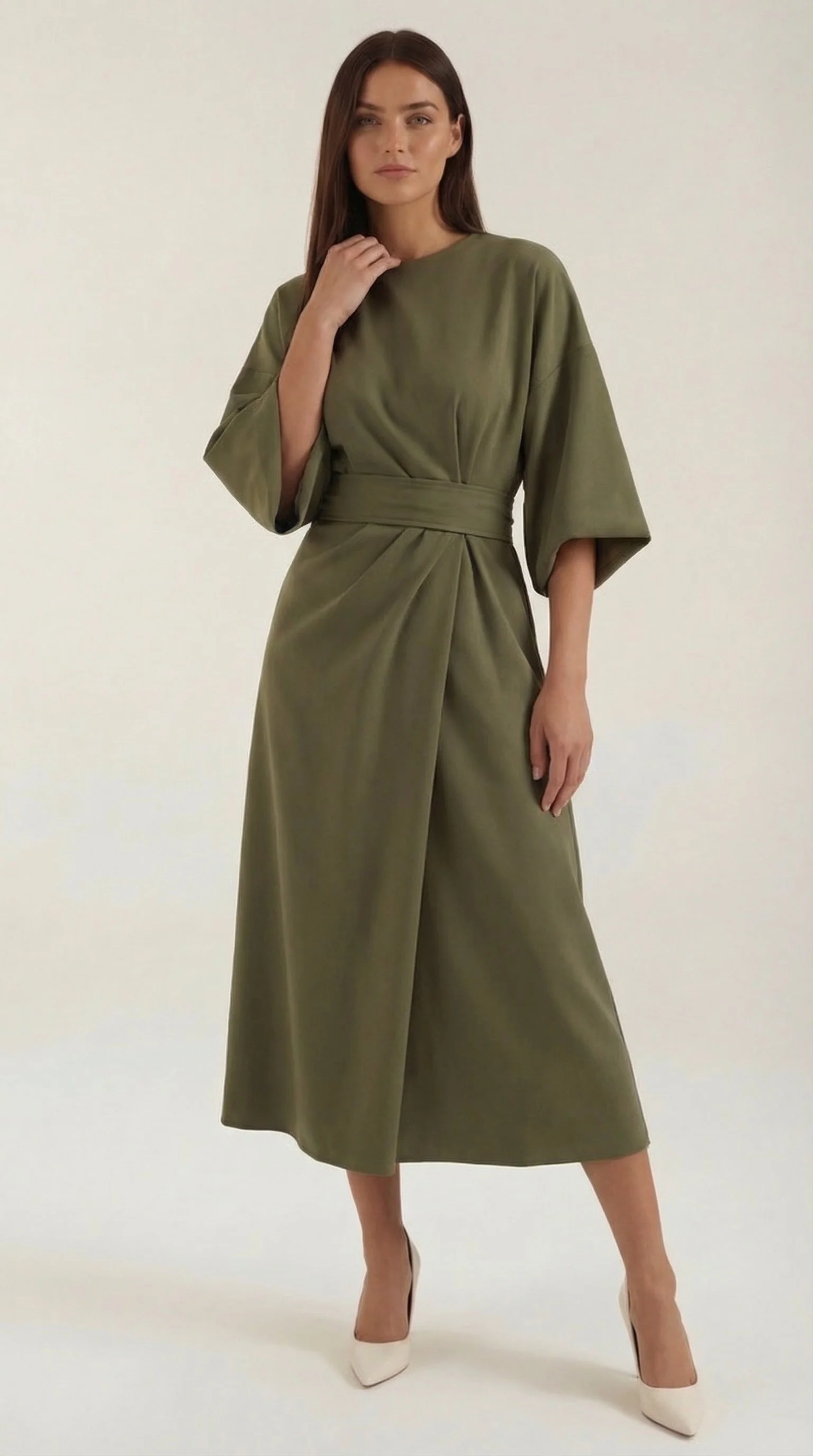 Ana Vestito Maxi con Cintura - Image 6