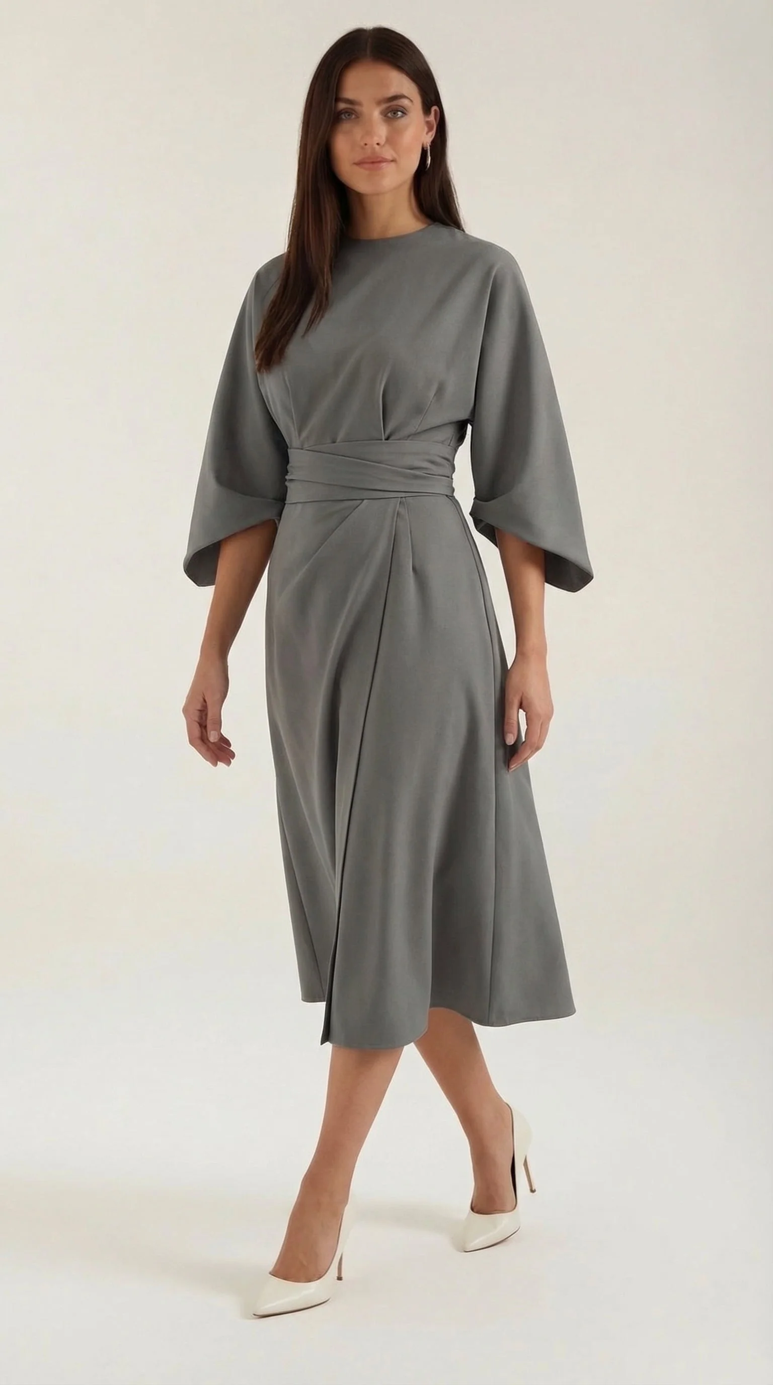 Ana Vestito Maxi con Cintura - Image 7