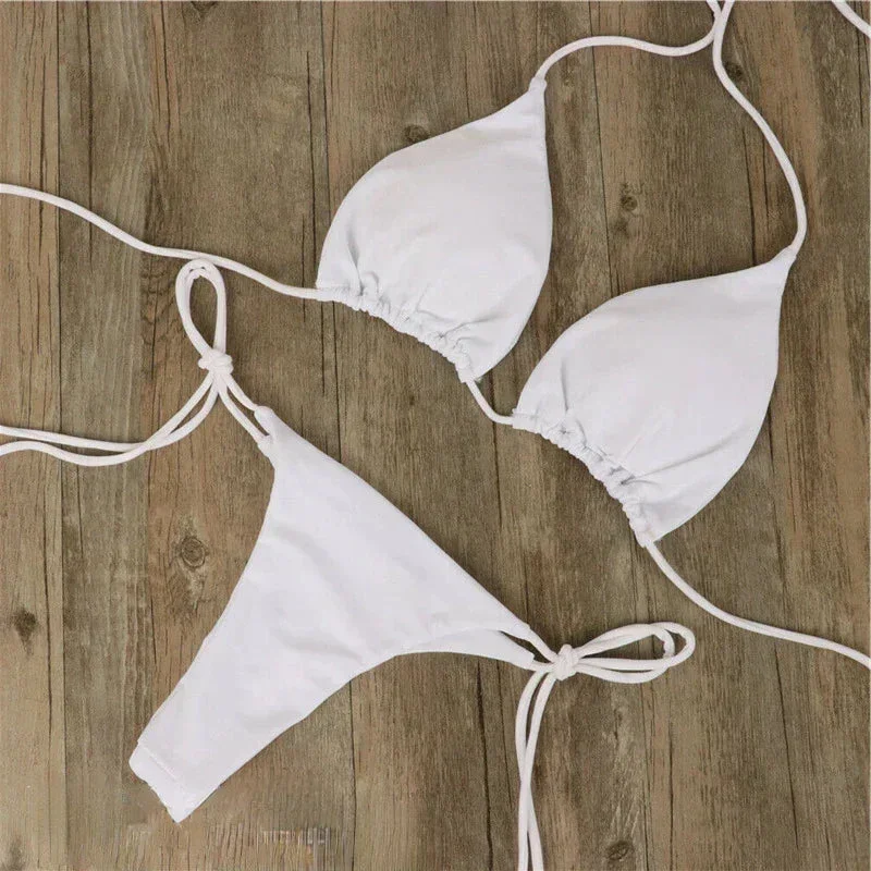 Bikini donna con schiena scoperta e lacci regolabili - Image 5