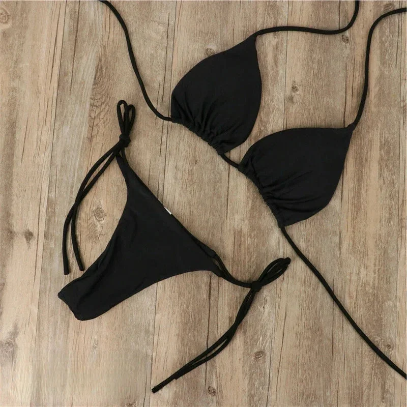 Bikini donna con schiena scoperta e lacci regolabili - Image 7
