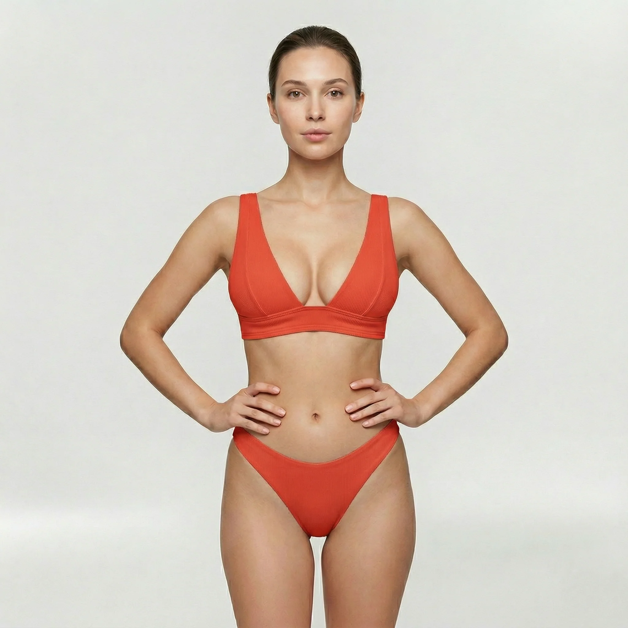 Bikini push-up da donna con slip a vita alta modellante - Image 8