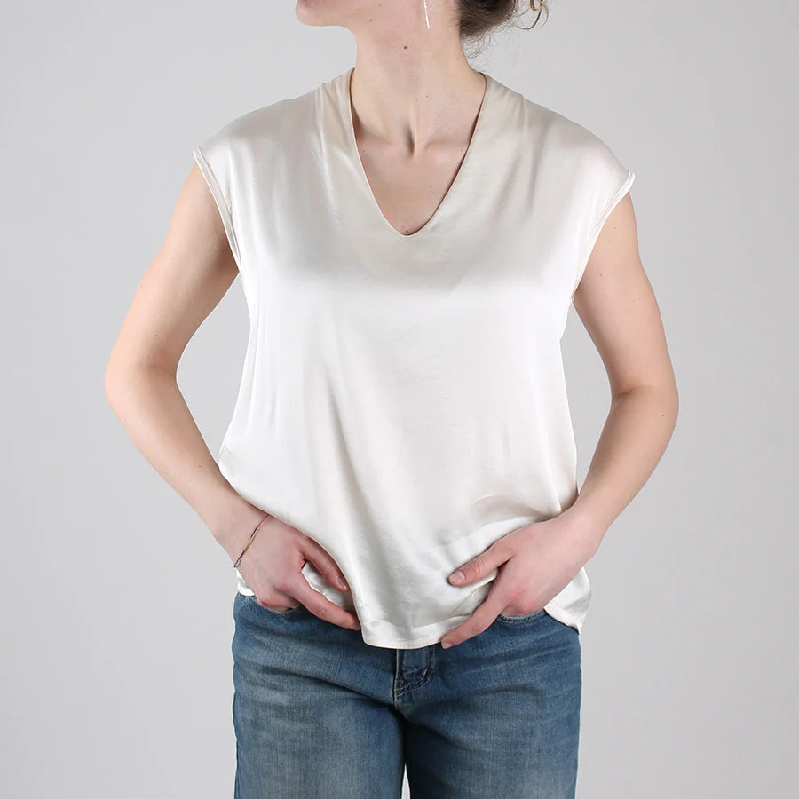 Blusa con scollo a V - Image 4