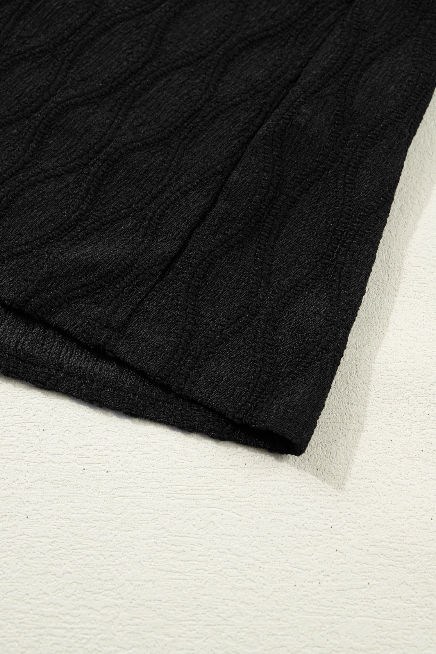 Blusa Testurizzata a Tinta Unita con Scollo a V e Maniche a Sbuffo - Image 12