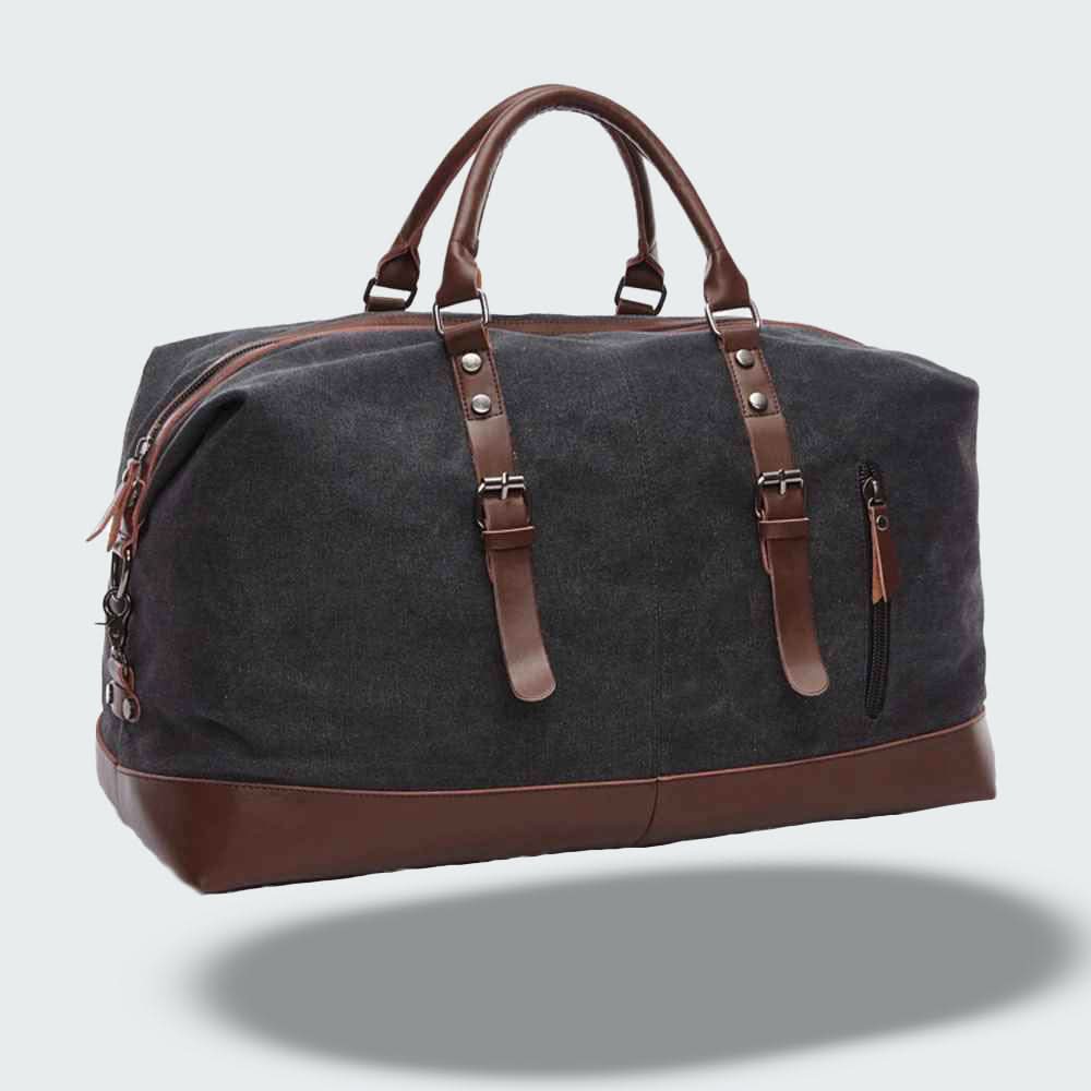 Borsa da Viaggio in Pelle per Uomo - Design Resistente in Tela per il Weekend - Image 4