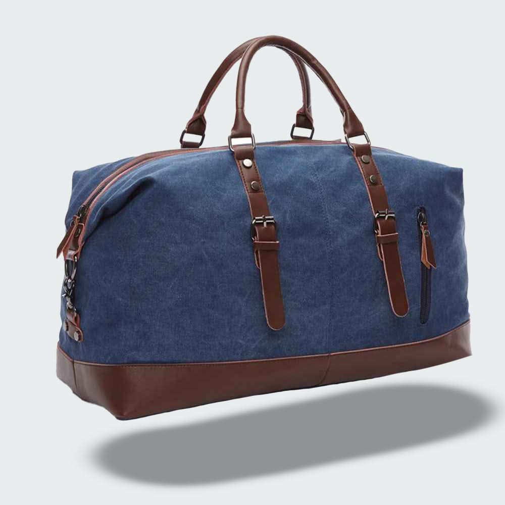 Borsa da Viaggio in Pelle per Uomo - Design Resistente in Tela per il Weekend - Image 6