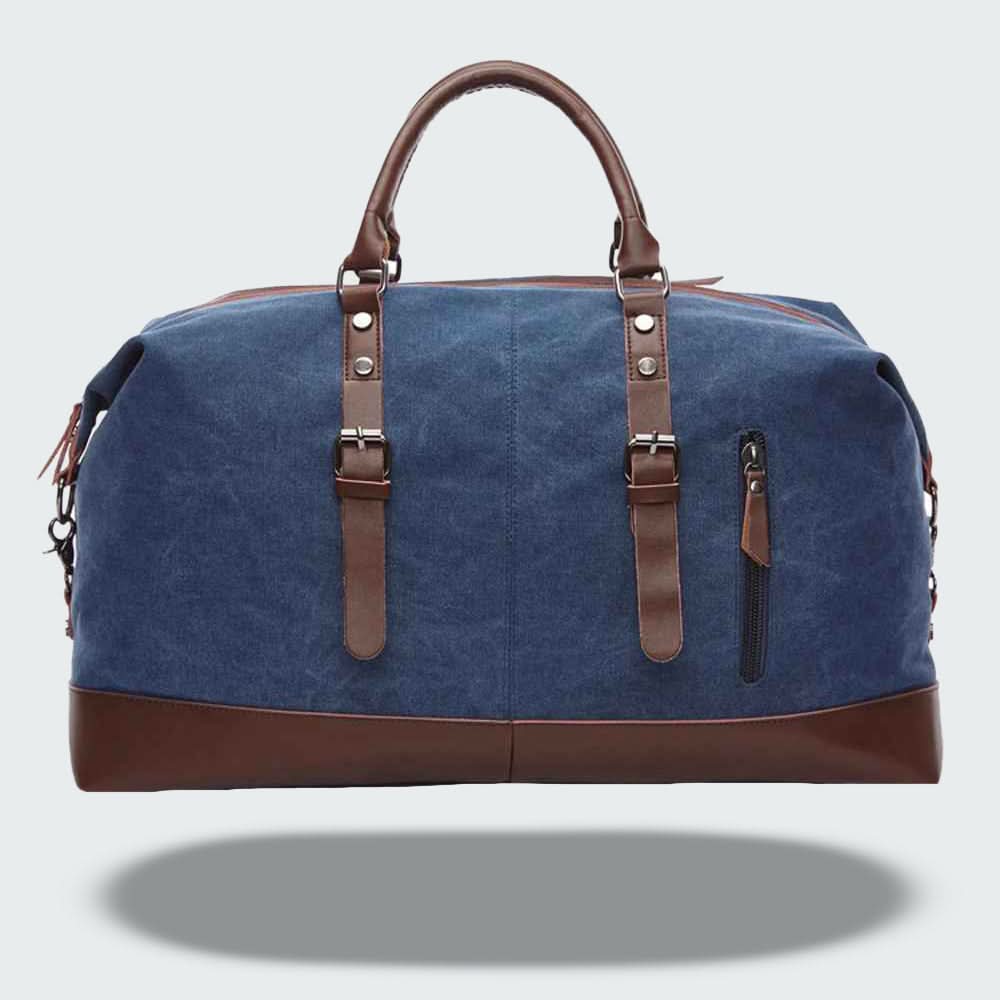 Borsa da Viaggio in Pelle per Uomo - Design Resistente in Tela per il Weekend - Image 9