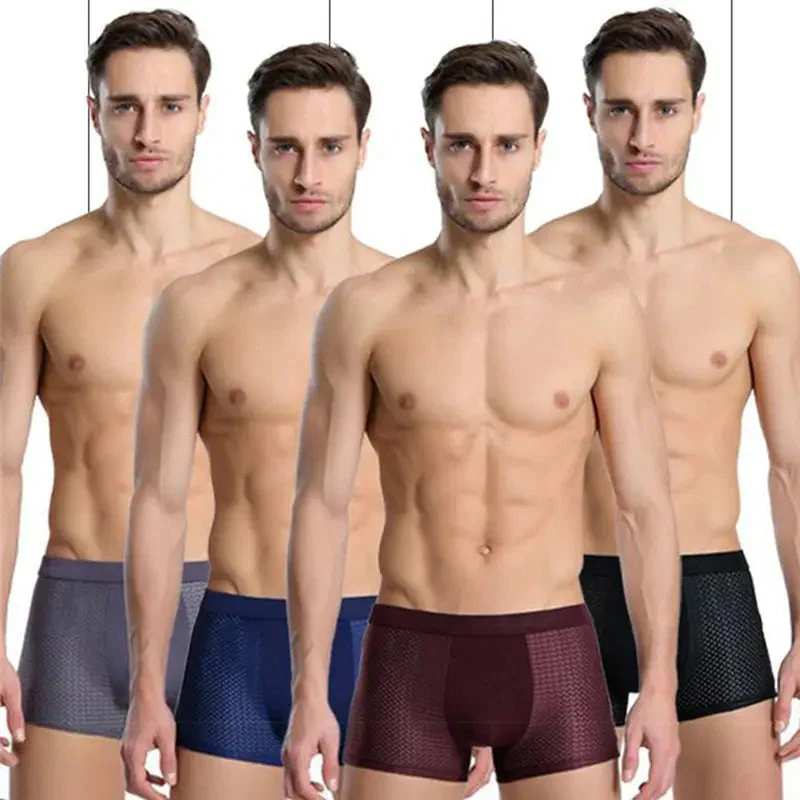 Boxer da Uomo in Bambù (Confezione da 4) - Intimo Traspirante e Confortevole - Image 5