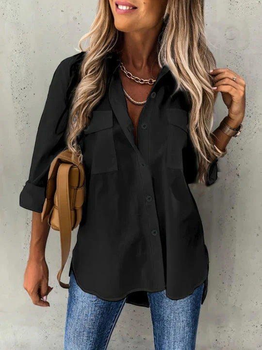 Camicetta da Donna con Bottoni dall'Eleganza Naturale - Image 2