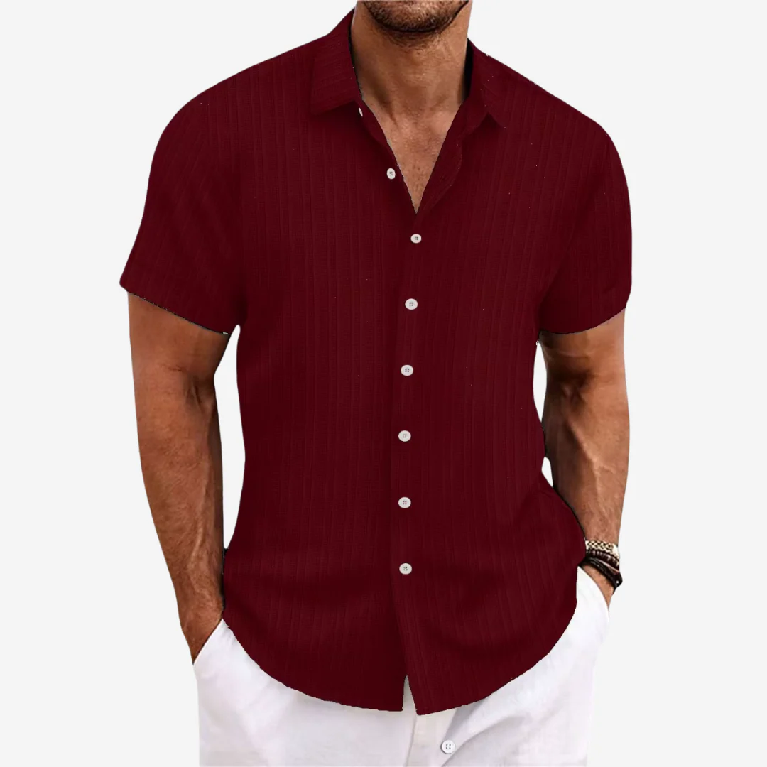 Camicia in misto lino da uomo - Image 8