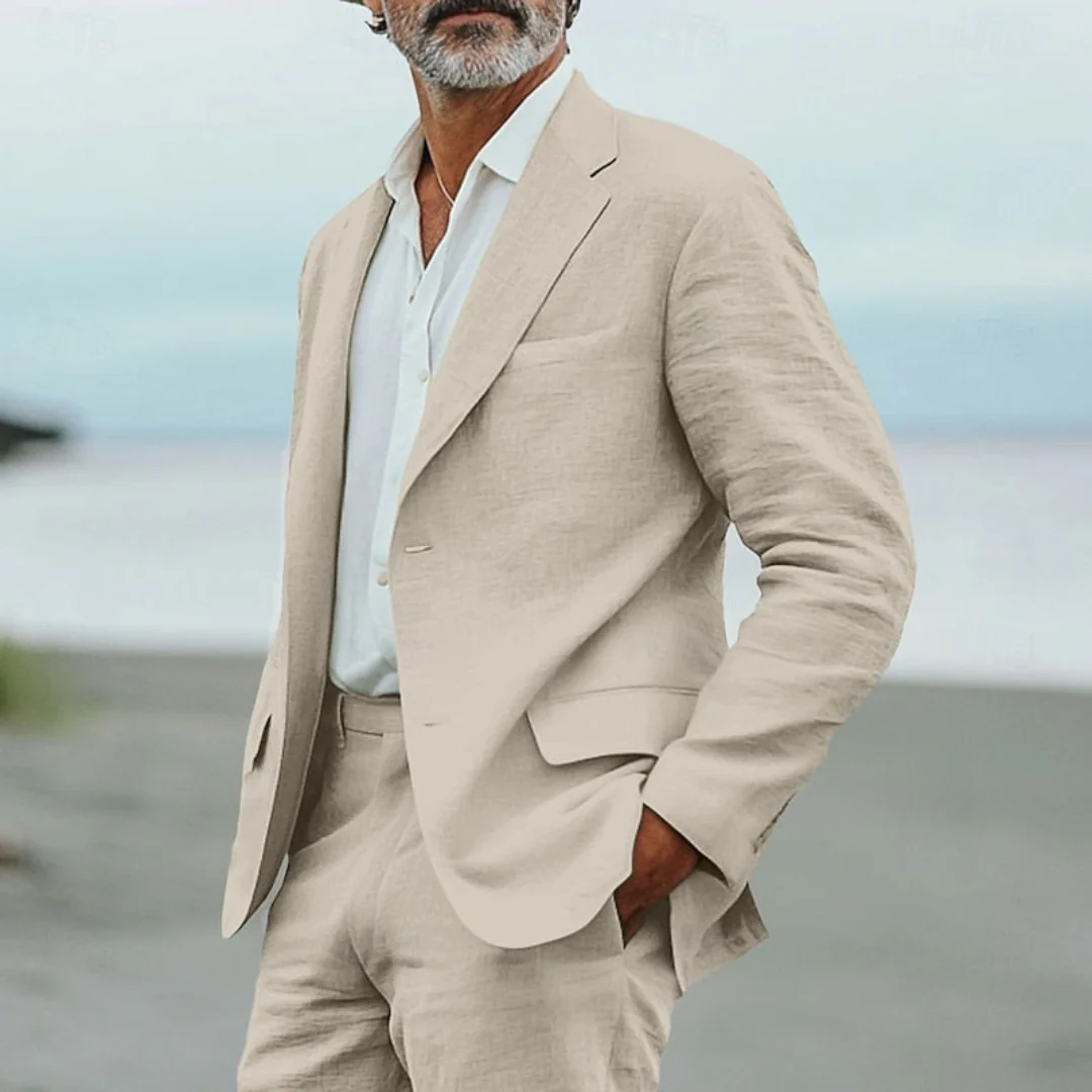 Completo in Lino da Uomo | Blazer e Pantaloni - Image 5