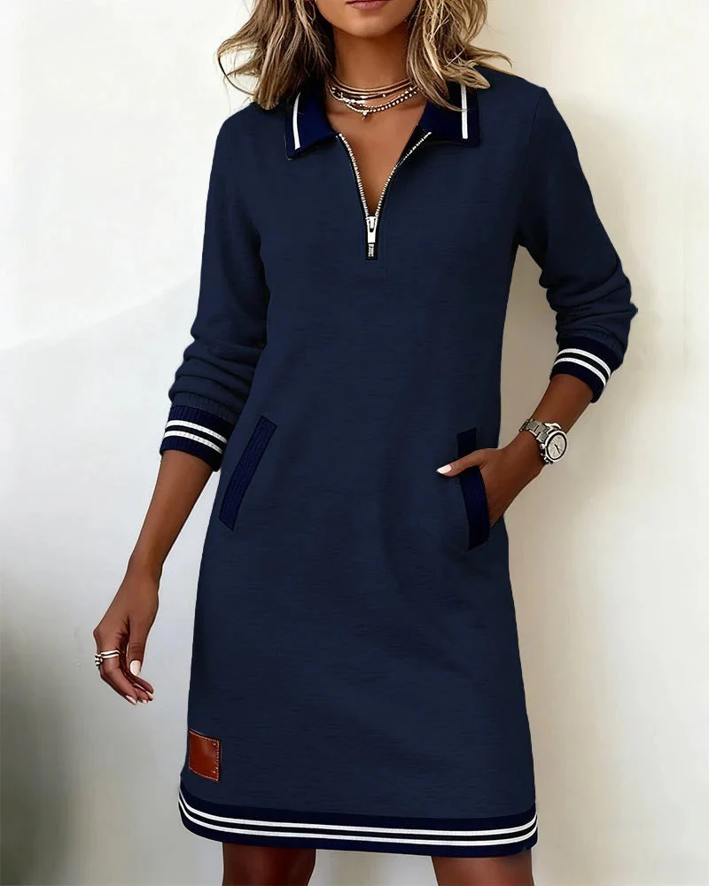 Elegante Abito in Cotone a Maniche Lunghe - Image 17