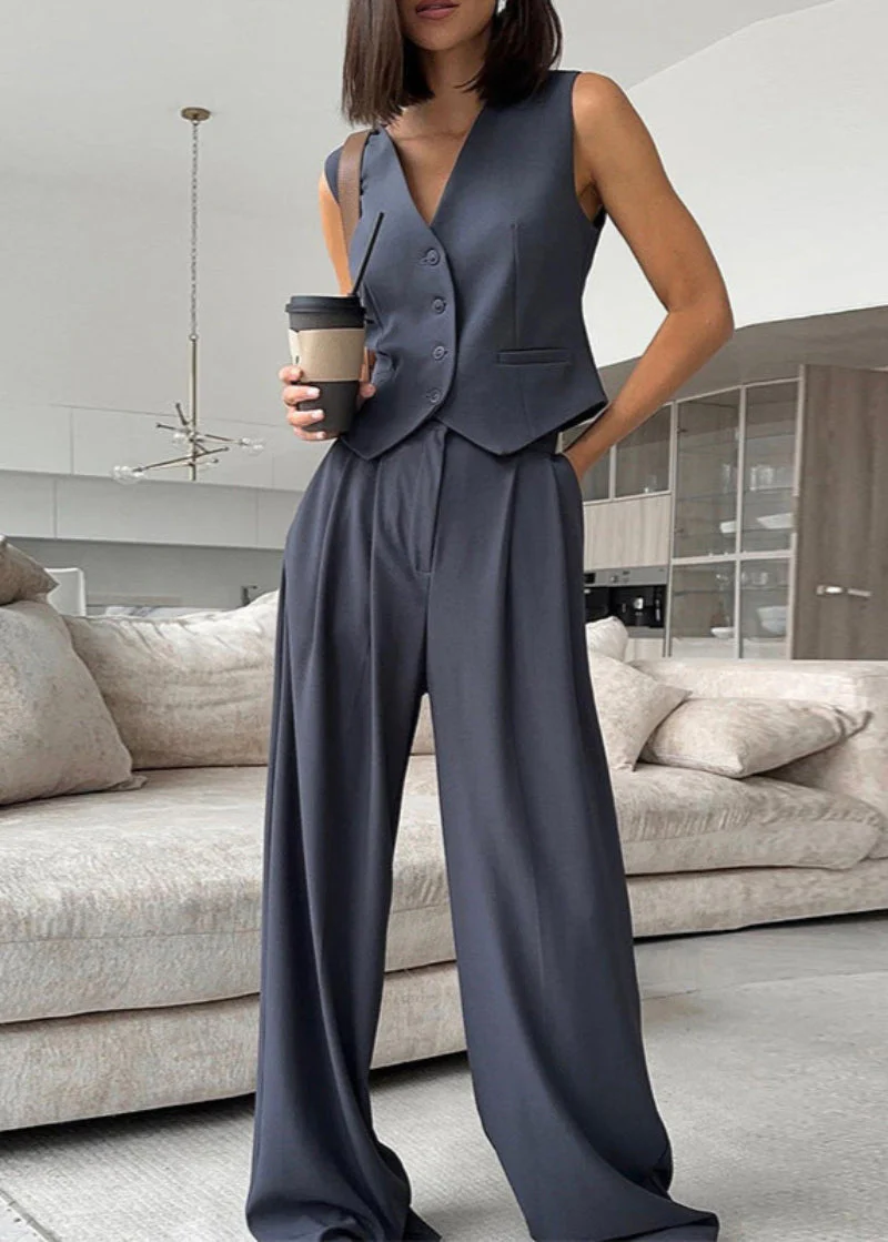 Elegante Set Blazer Senza Maniche da Donna - Image 2