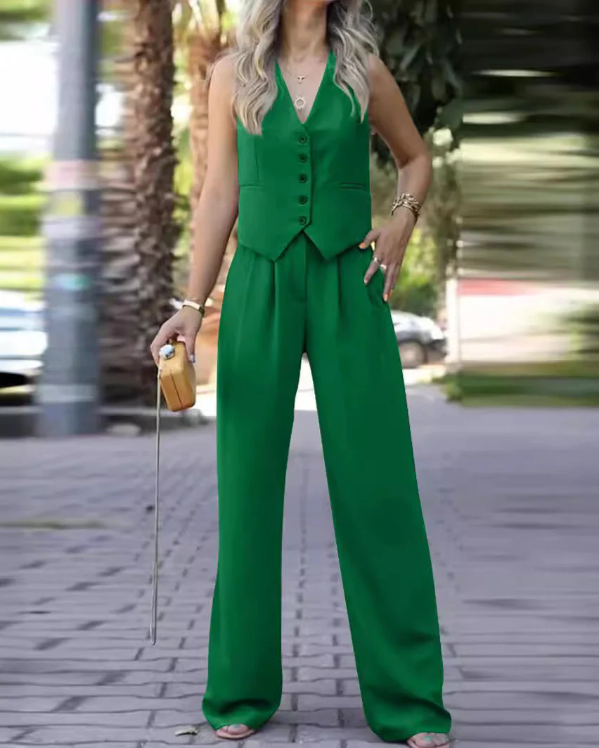 Elegante Set Blazer Senza Maniche da Donna - Image 4