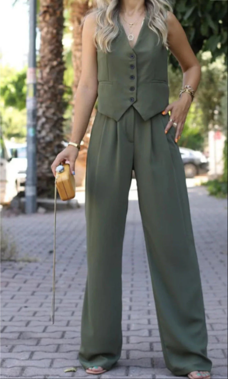 Elegante Set Blazer Senza Maniche da Donna - Image 6