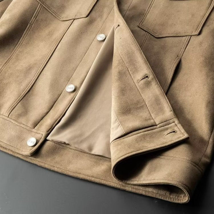 Giacca in pelle scamosciata da uomo - Design Elegante e Senza Tempo - Image 6
