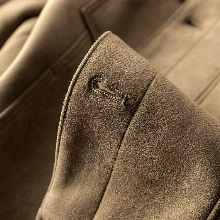 Giacca in pelle scamosciata da uomo - Design Elegante e Senza Tempo - Image 7