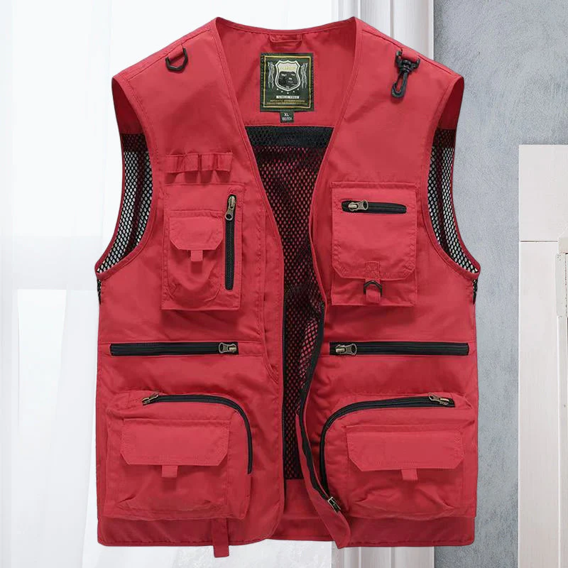 Gilet Estivo Multitasche Leggero da Uomo - Giacca Senza Maniche Traspirante - Image 11