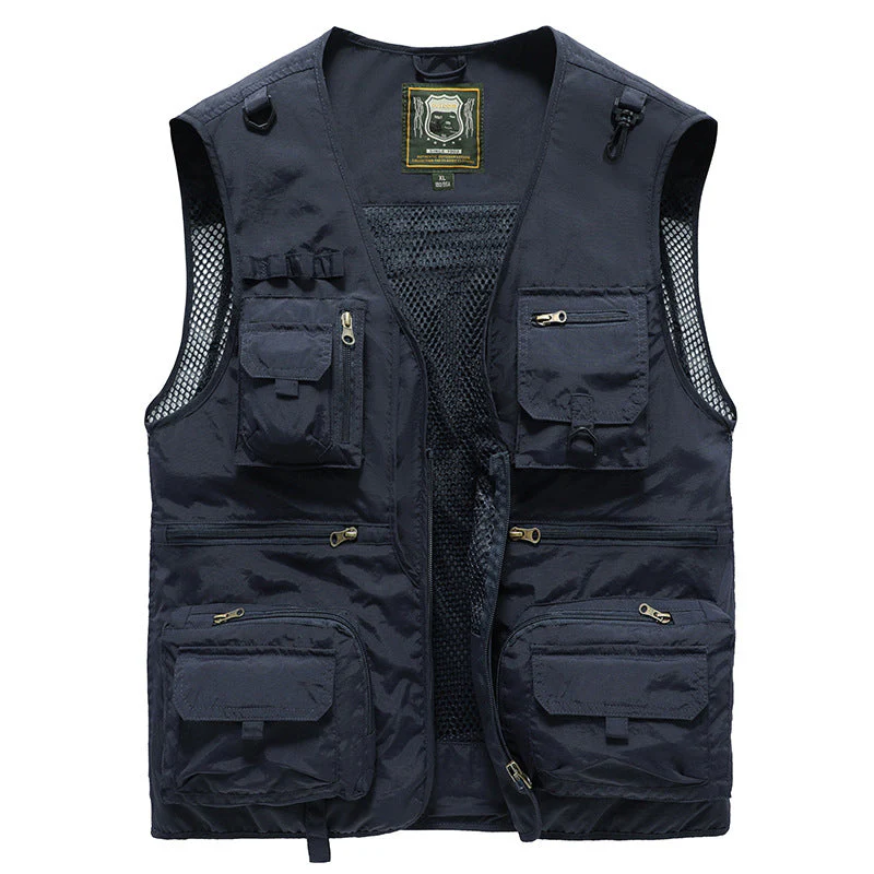 Gilet Estivo Multitasche Leggero da Uomo - Giacca Senza Maniche Traspirante - Image 4
