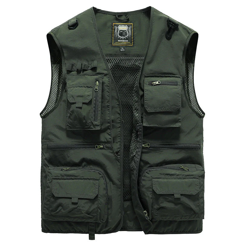 Gilet Estivo Multitasche Leggero da Uomo - Giacca Senza Maniche Traspirante - Image 6