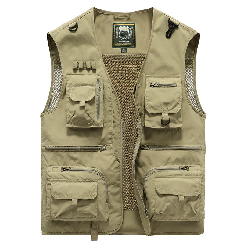 Gilet Estivo Multitasche Leggero da Uomo - Giacca Senza Maniche Traspirante - Image 7