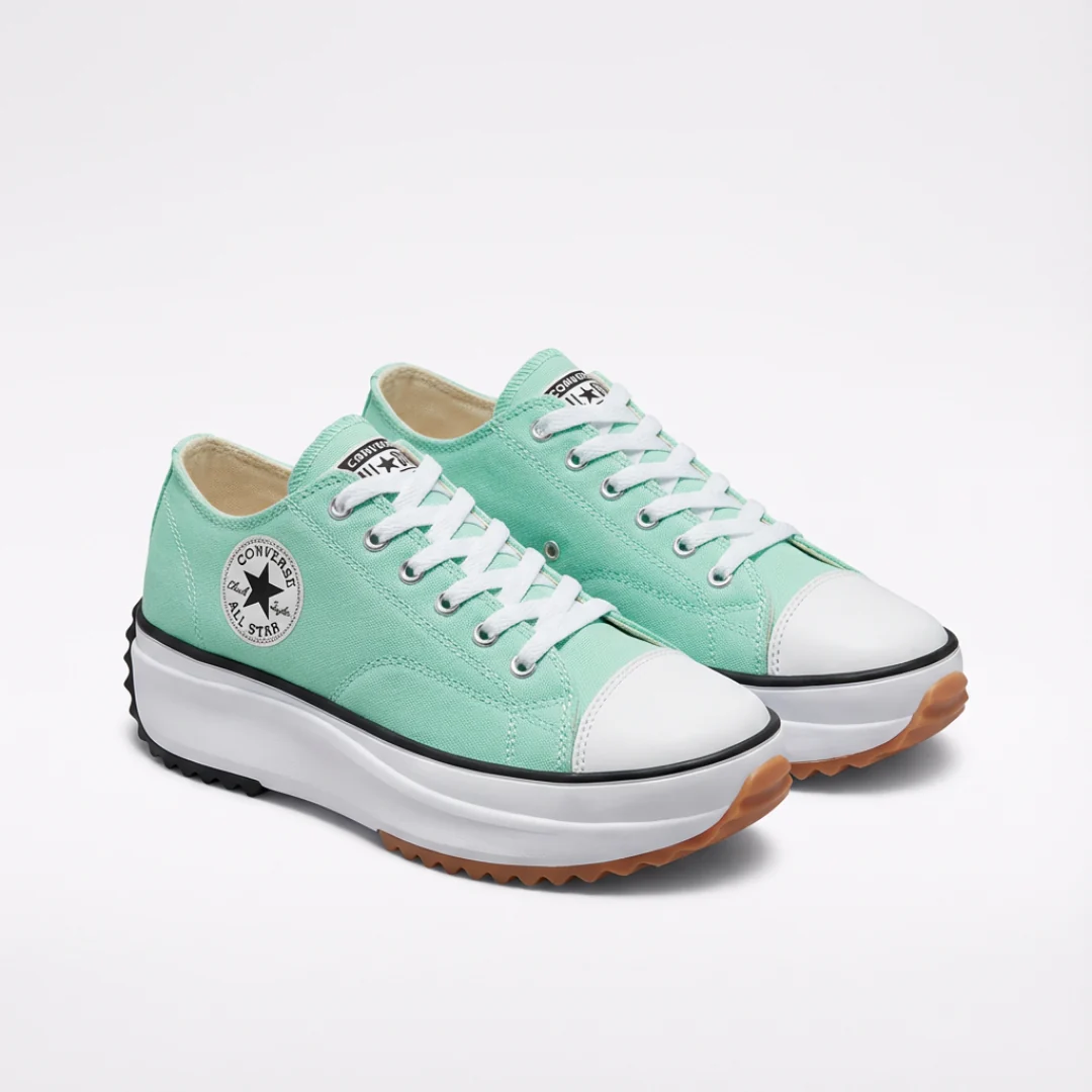 Iria | Sneakers Platform Casual Donna Tela Lacci Suola Dentata - Image 5