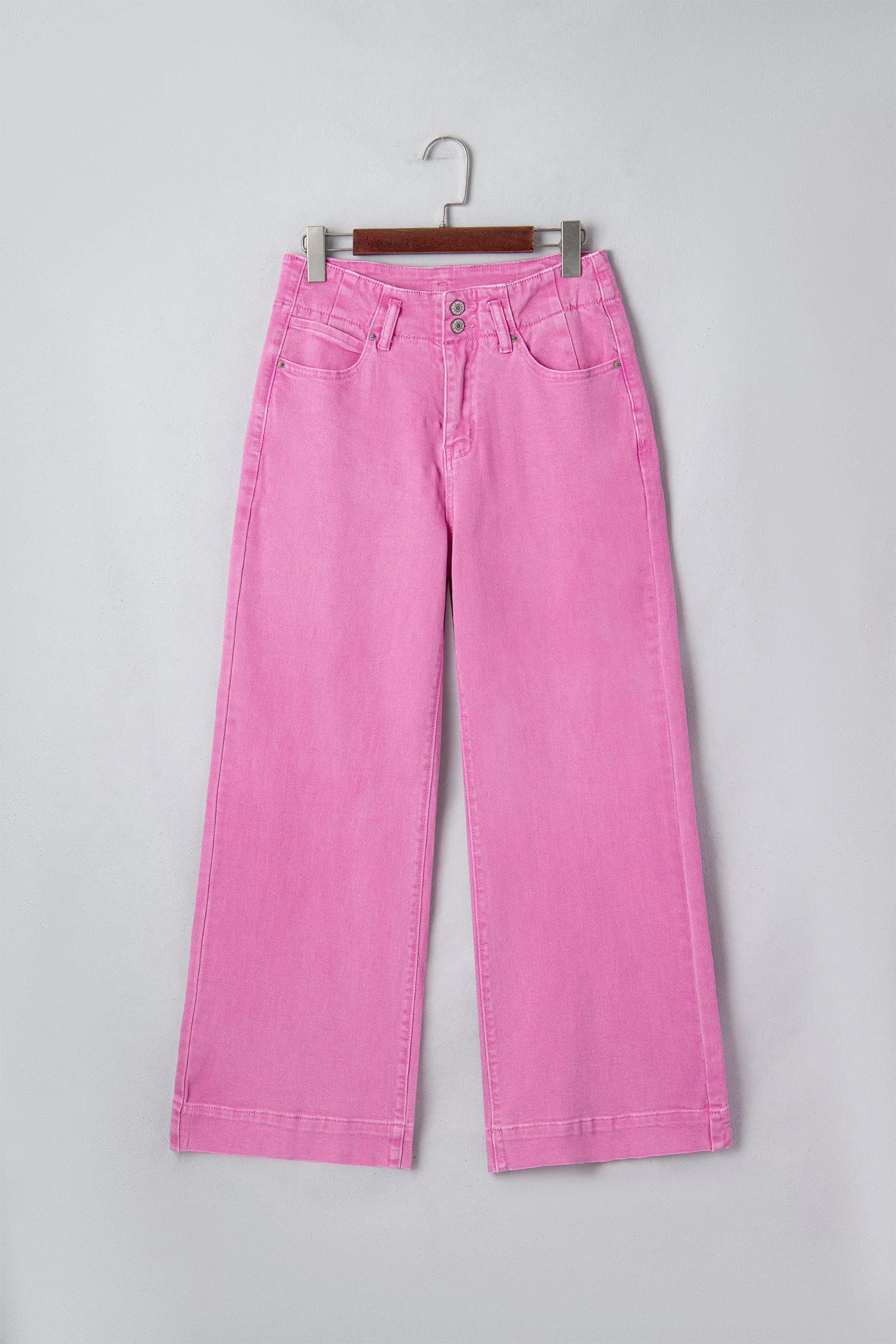 Jeans a zampa a vita alta con 2 bottoni - Image 18