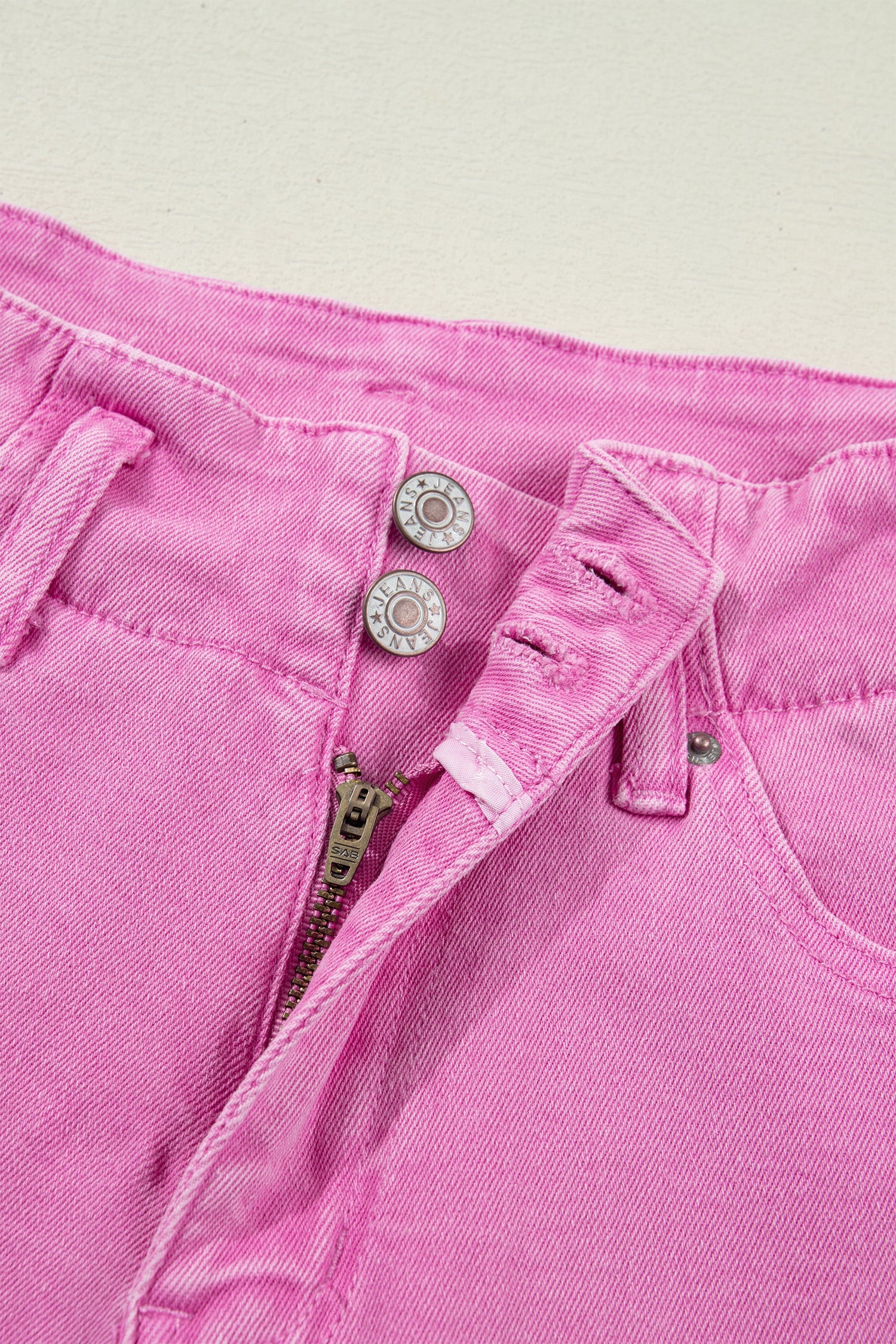 Jeans a zampa a vita alta con 2 bottoni - Image 24