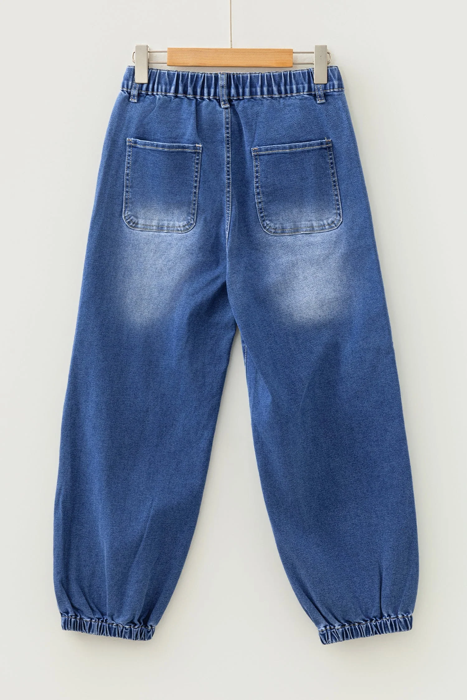 Jeans Casual Blu con 4 Bottoni e Taglio Conico - Image 7