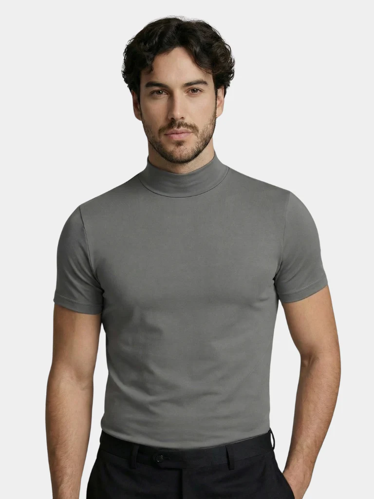Maglietta casual a collo alto - Image 10
