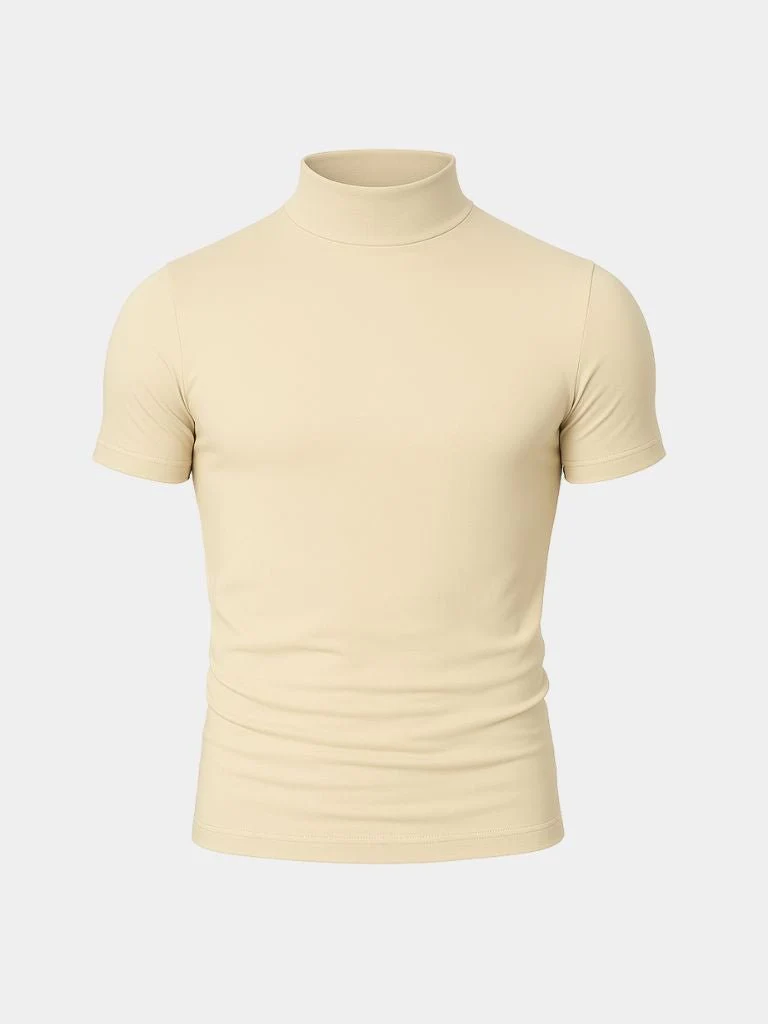 Maglietta casual a collo alto - Image 3