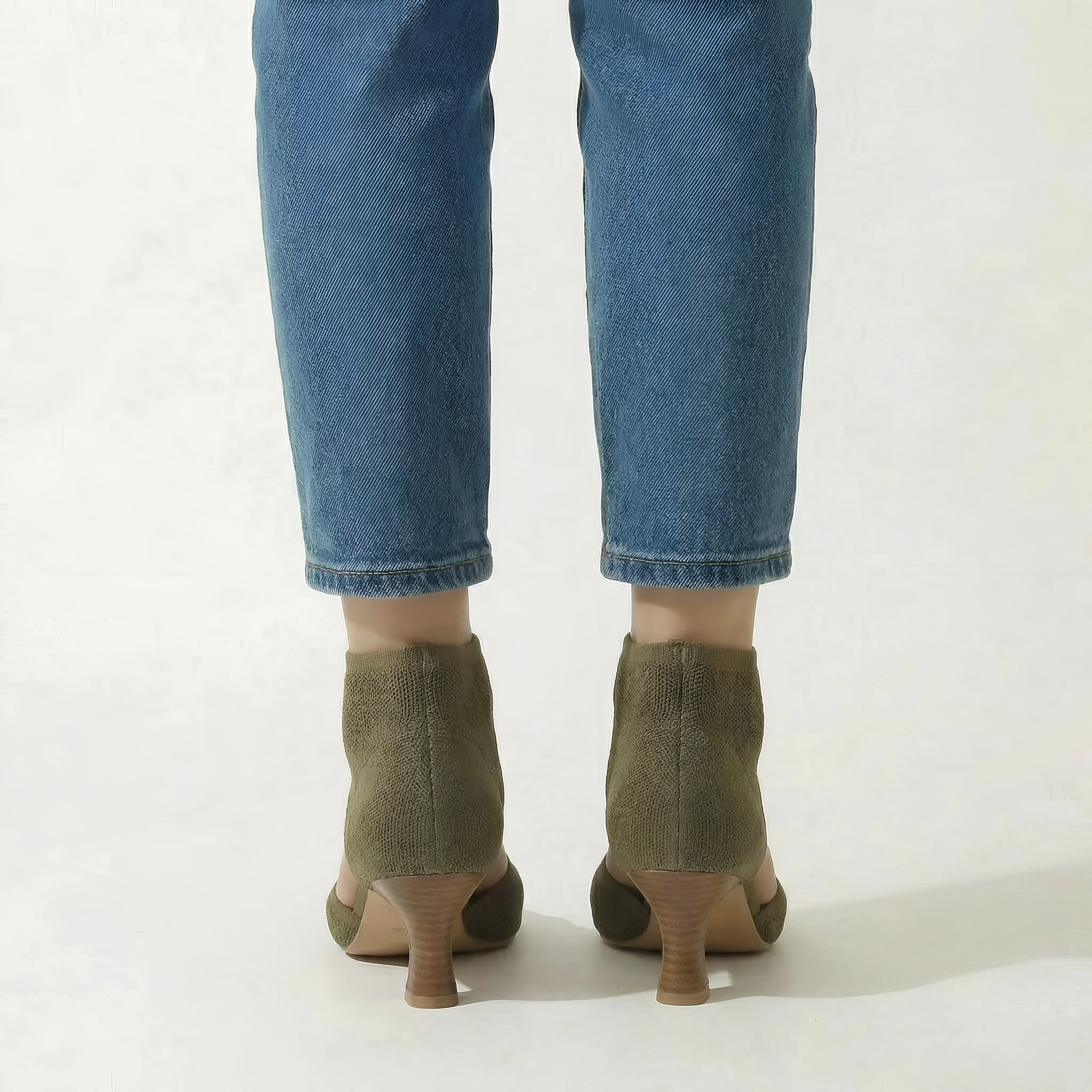 Sandali Donna con Tacco Medio Scarpe Eleganti con Cinturino alla Caviglia Aperte - Image 3
