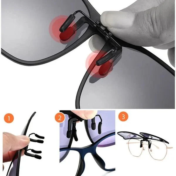 Occhiali da Sole Polarizzati Clip-On – Protezione UV400, Design Leggero - Image 5