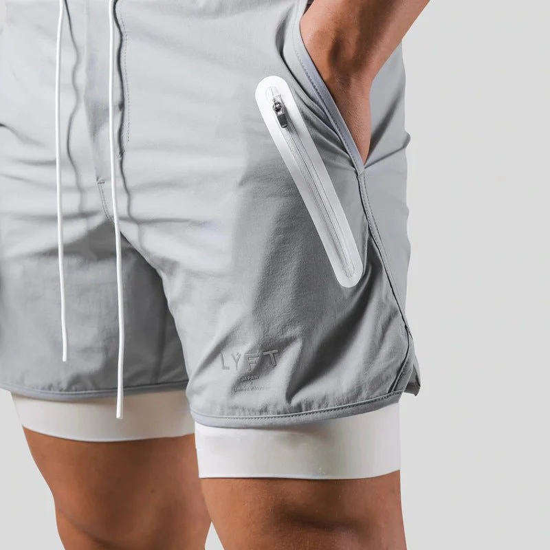Pantaloncini da Palestra da Uomo – Design 2-in-1 con Fodera a Compressione - Image 11