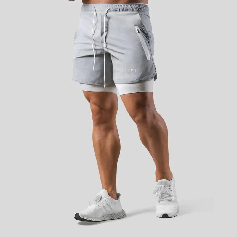 Pantaloncini da Palestra da Uomo – Design 2-in-1 con Fodera a Compressione - Image 5