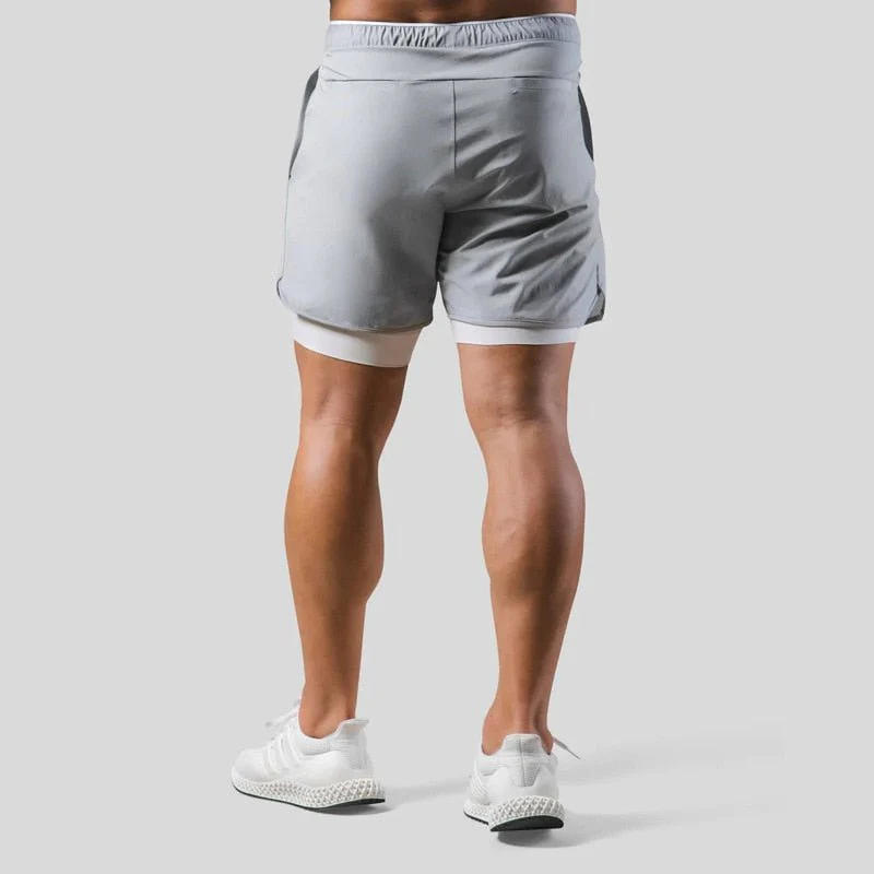 Pantaloncini da Palestra da Uomo – Design 2-in-1 con Fodera a Compressione - Image 6