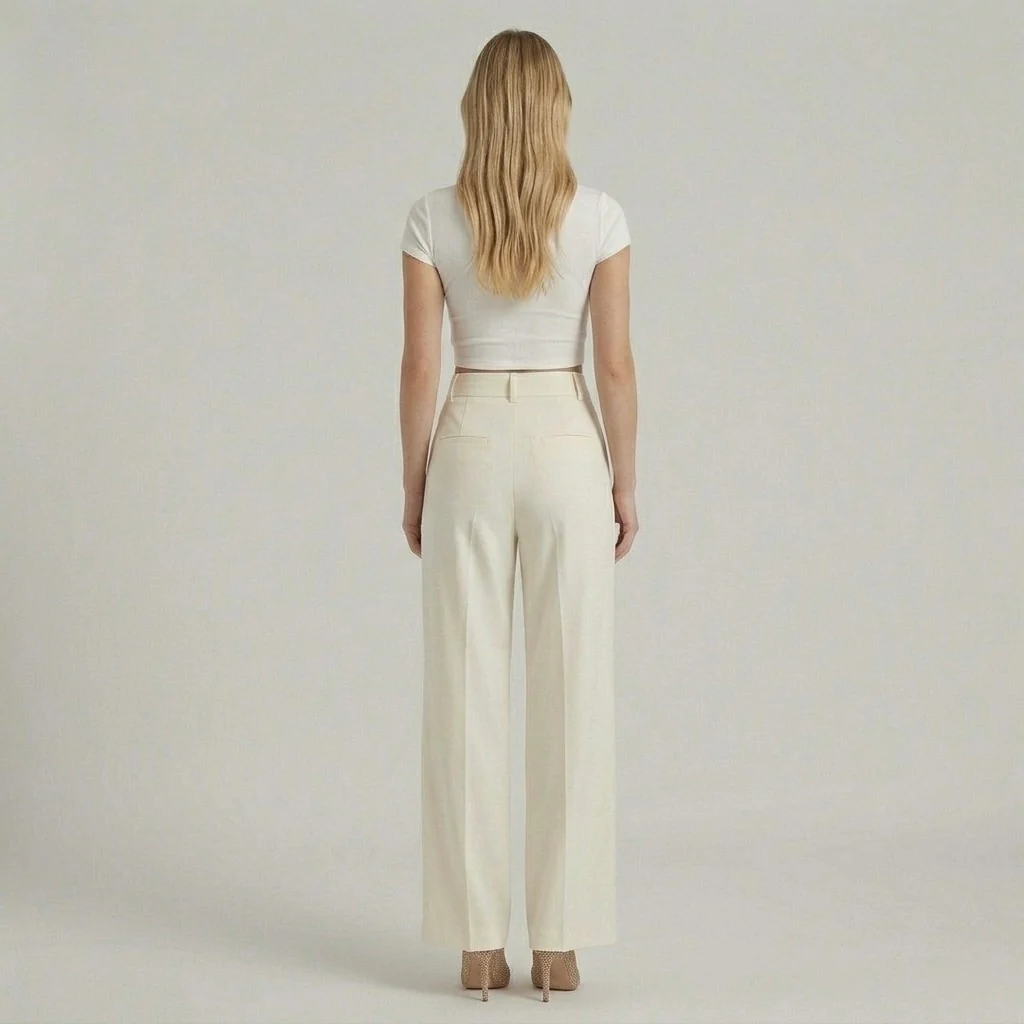 Pantaloni Eleganti da Donna a Gamba Larga – Pantaloni Vita Alta Casual Chic - Image 10