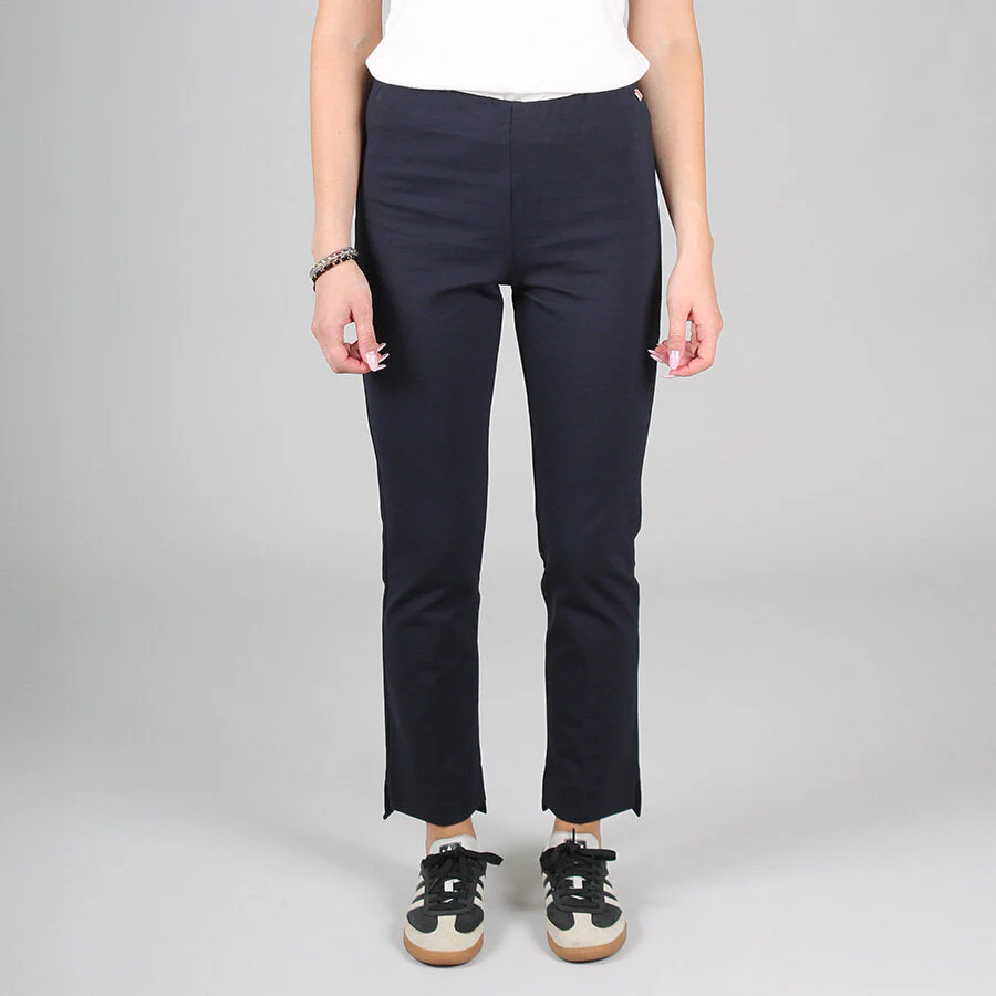 Pantaloni in Viscosa Elasticizzati a Gamba Dritta - Image 3