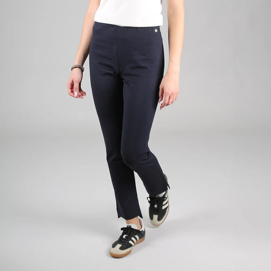 Pantaloni in Viscosa Elasticizzati a Gamba Dritta - Image 4