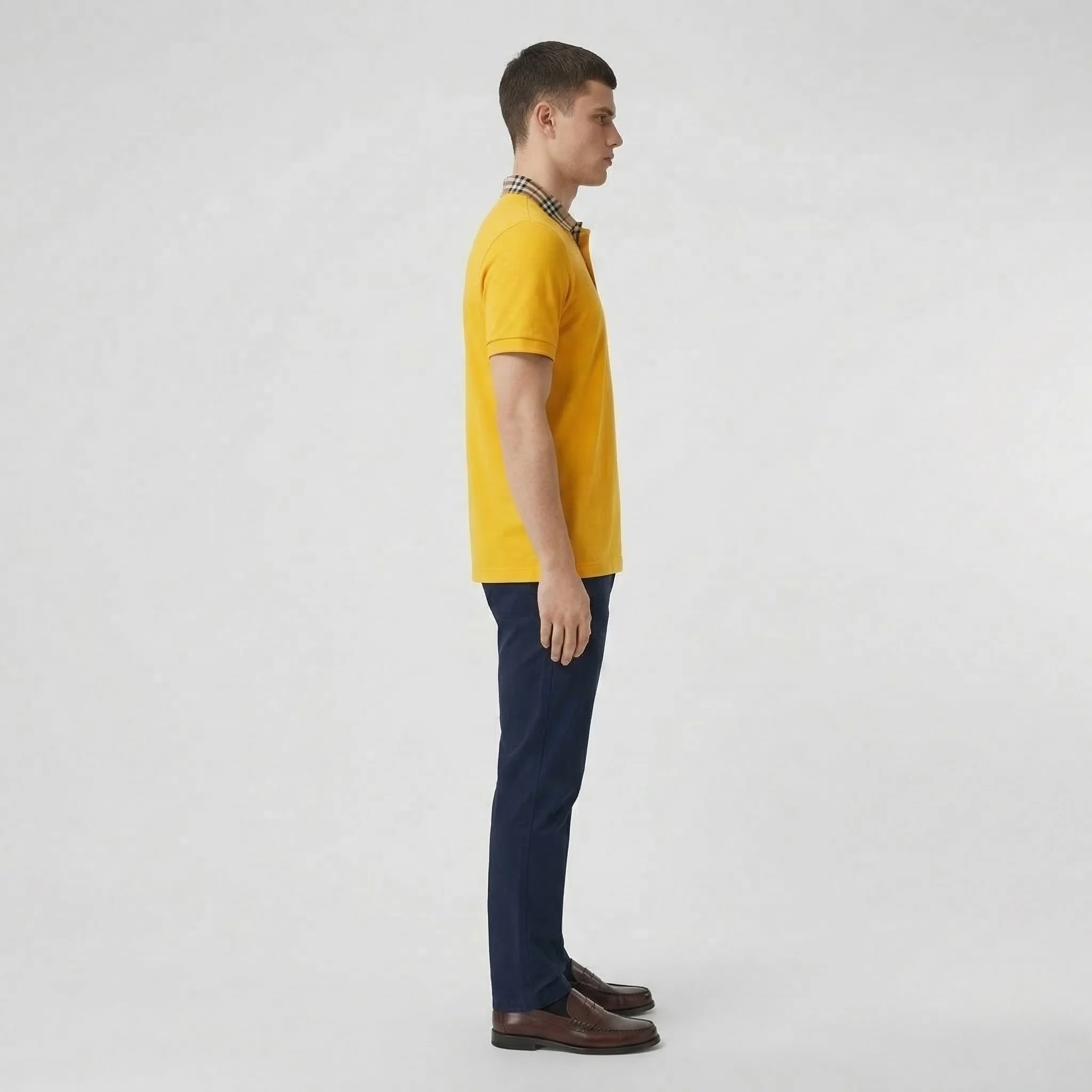 Polo Uomo in Cotone Manica Corta con Colletto Classico e Bottoni Casual Sportiva - Image 2