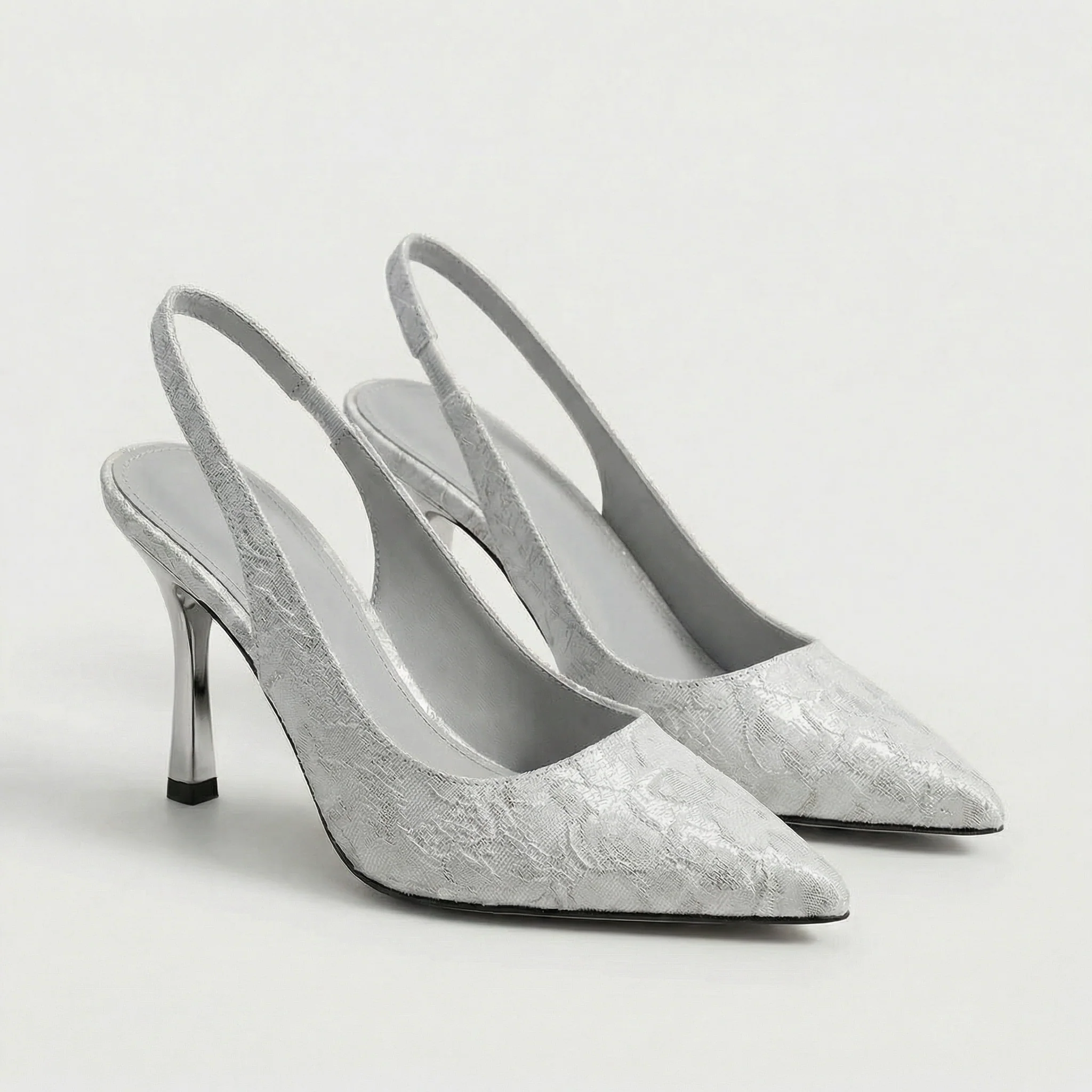 Sandali a Punta con Tacco da Donna – Eleganti Slingback Raffinati