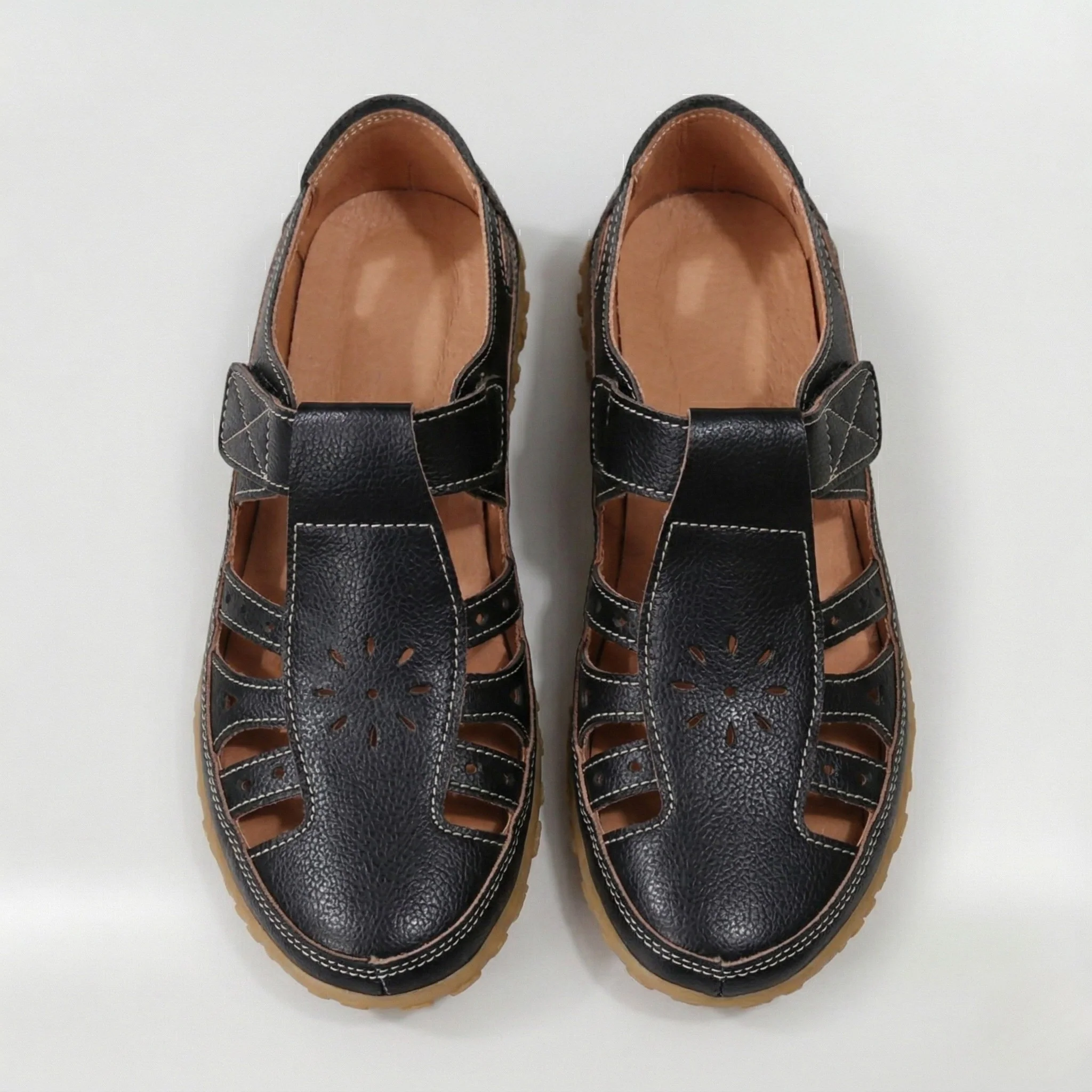 Sandali Donna Comfort con Chiusura a Strappo Scarpe Ortopediche Traspiranti Casual - Image 6