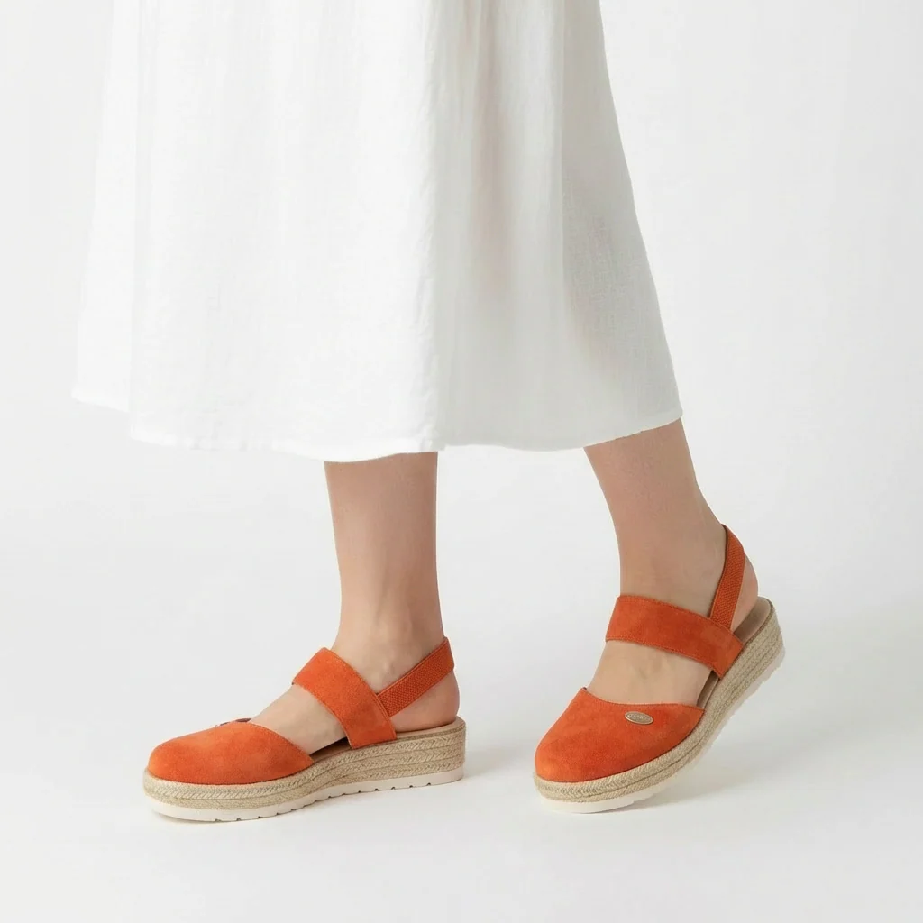 Sandali espadrillas da donna con cinturino e suola platform estiva - Image 16