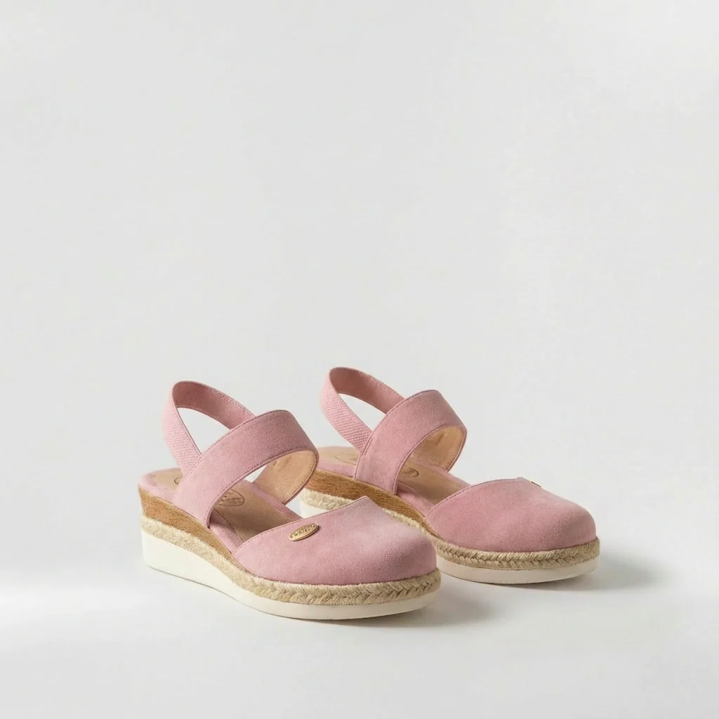 Sandali espadrillas da donna con cinturino e suola platform estiva - Image 2